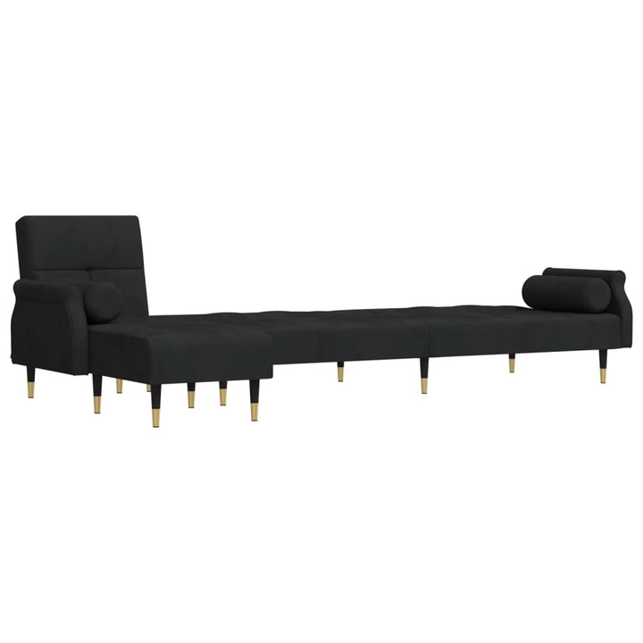 Schlafsofa In L-Form 271X140X70 Cm Samt