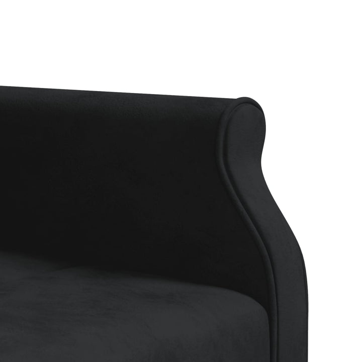 Schlafsofa In L-Form 271X140X70 Cm Samt