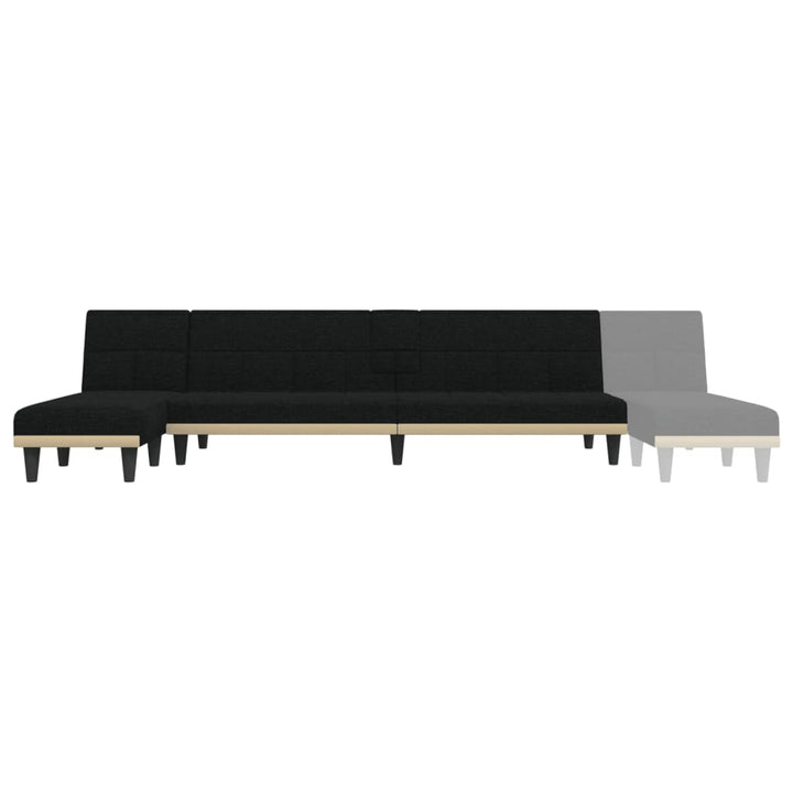 Schlafsofa In L-Form 255X140X70 Cm Stoff