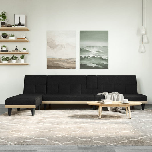 Schlafsofa In L-Form 255X140X70 Cm Stoff