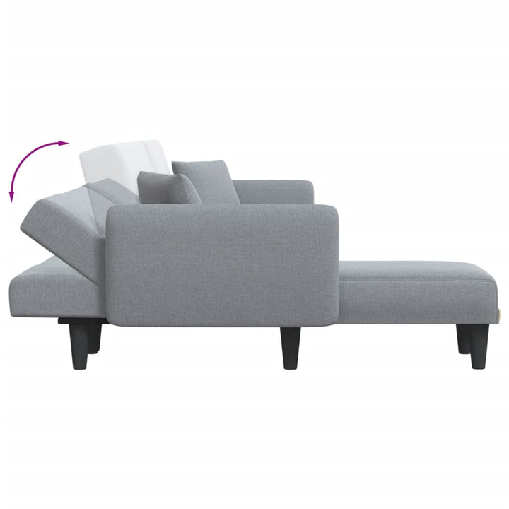 Schlafsofa In L-Form 275X140X70 Cm Stoff