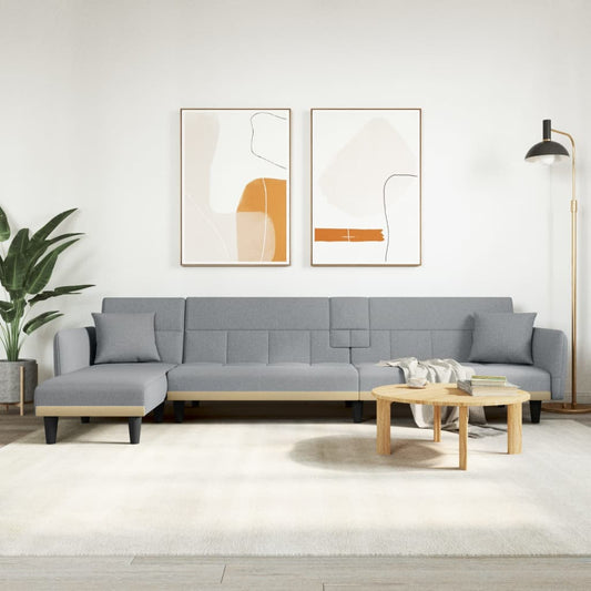 Schlafsofa In L-Form 275X140X70 Cm Stoff