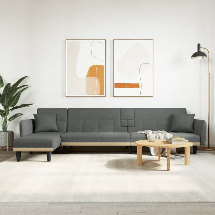 Schlafsofa In L-Form 275X140X70 Cm Stoff