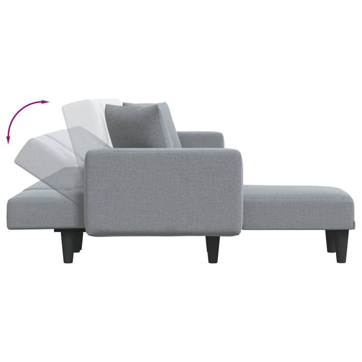 Schlafsofa In L-Form 275X140X70 Cm Stoff