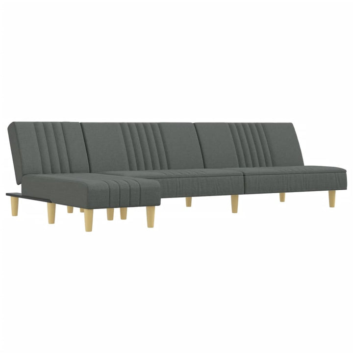 Schlafsofa In L-Form 255X140X70 Cm Stoff