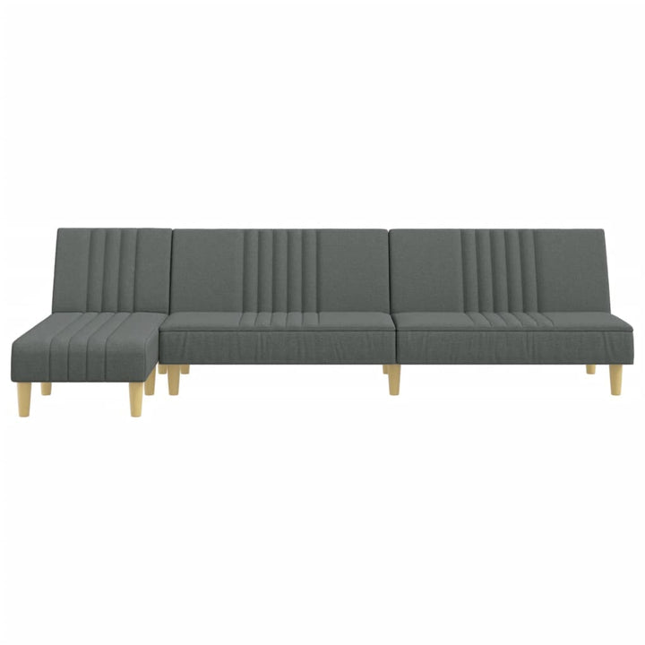 Schlafsofa In L-Form 255X140X70 Cm Stoff