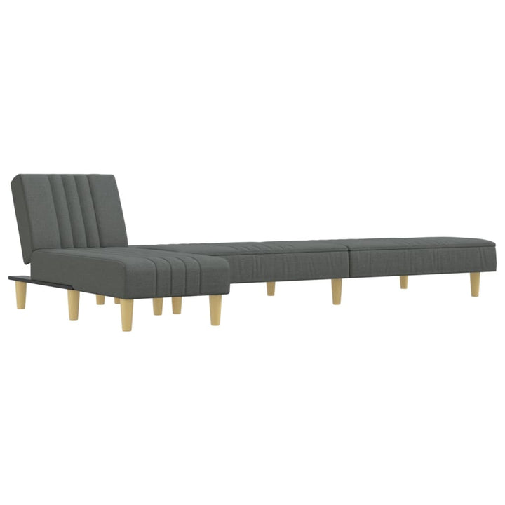 Schlafsofa In L-Form 255X140X70 Cm Stoff