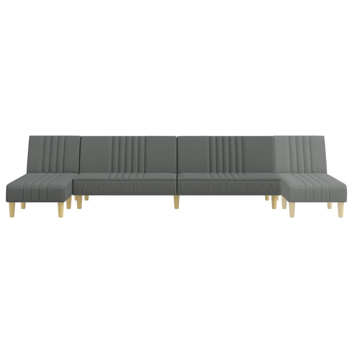 Schlafsofa In L-Form 255X140X70 Cm Stoff