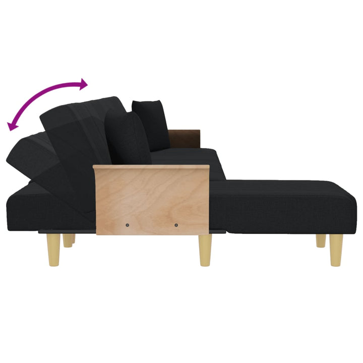 Schlafsofa In L-Form 279X140X70 Cm Stoff