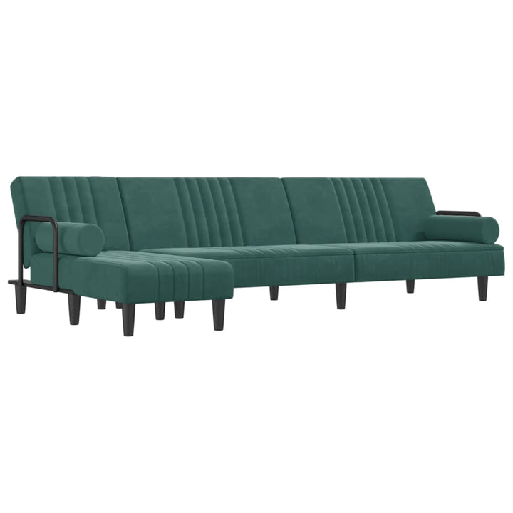 Schlafsofa In L-Form 260X140X70 Cm Samt