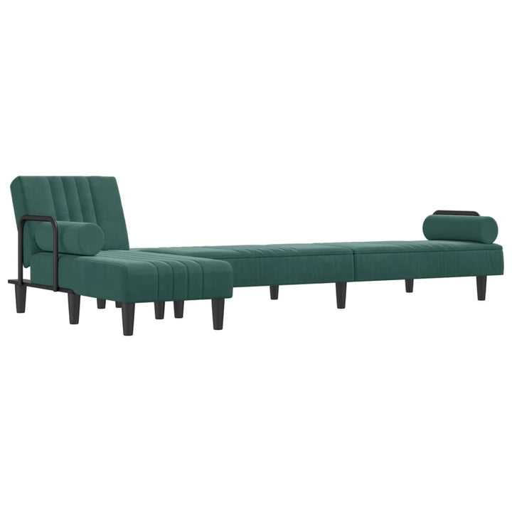 Schlafsofa In L-Form 260X140X70 Cm Samt