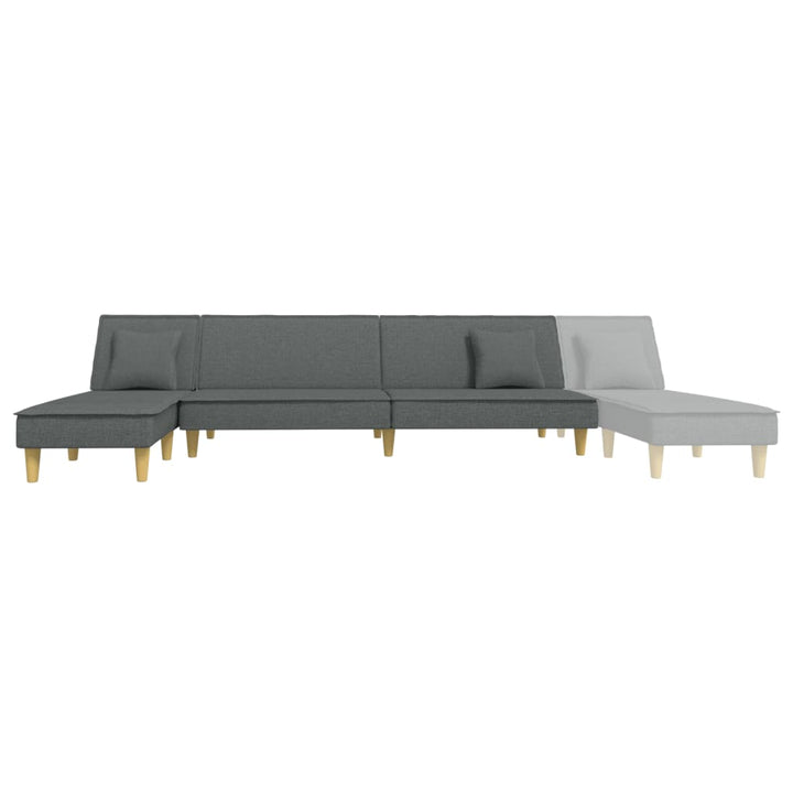 Schlafsofa In L-Form 255X140X70 Cm Stoff