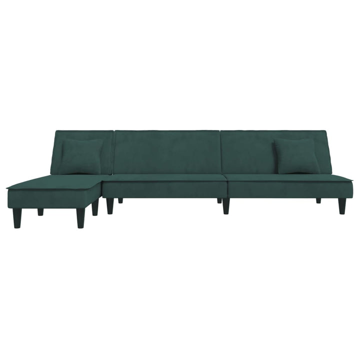 Schlafsofa In L-Form 255X140X70 Cm Samt