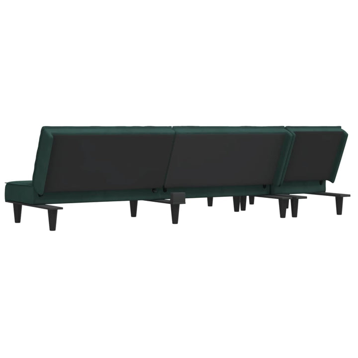 Schlafsofa In L-Form 255X140X70 Cm Samt