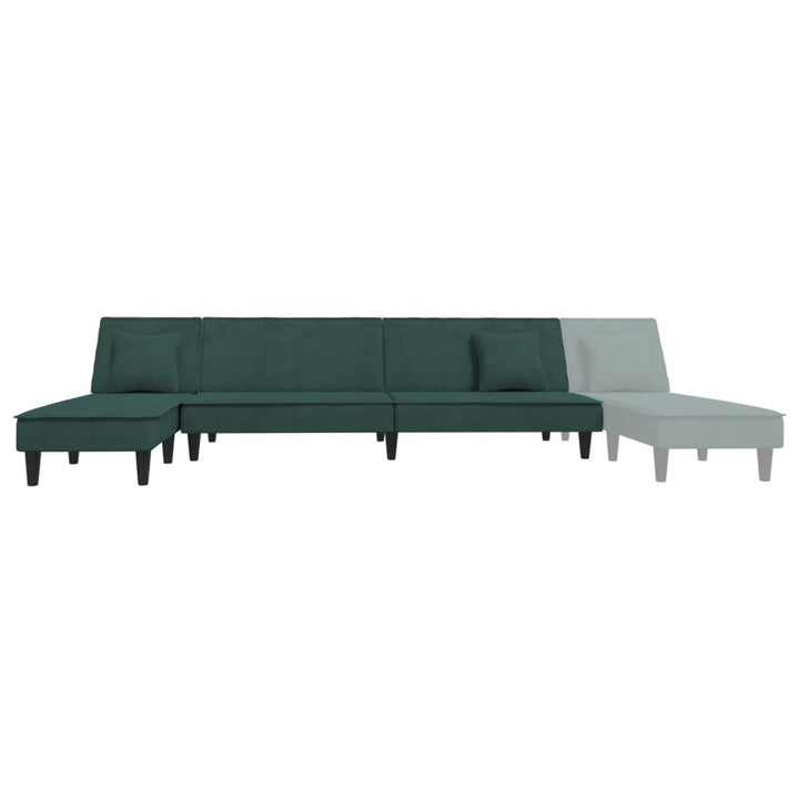 Schlafsofa In L-Form 255X140X70 Cm Samt