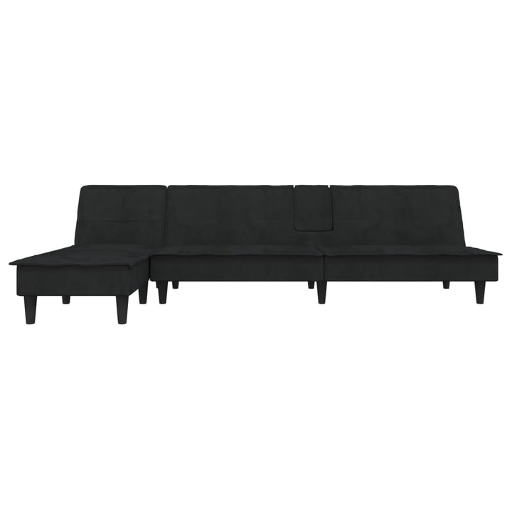 Schlafsofa In L-Form 255X140X70 Cm Samt