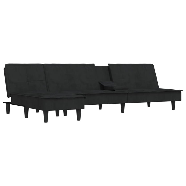 Schlafsofa In L-Form 255X140X70 Cm Samt