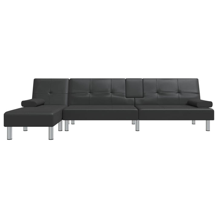 Schlafsofa In L-Form 255X140X70 Cm Kunstleder