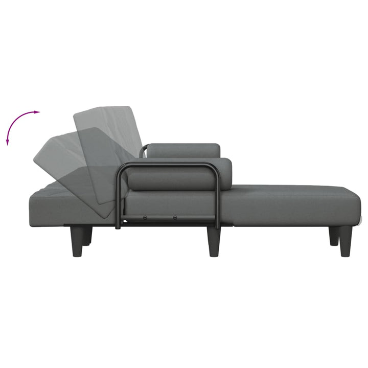 Schlafsofa In L-Form 260X140X70 Cm Stoff