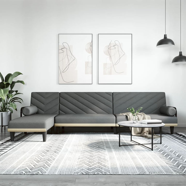 Schlafsofa In L-Form 260X140X70 Cm Stoff