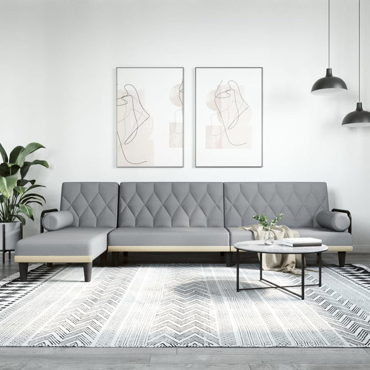 Schlafsofa In L-Form 260X140X70 Cm Stoff