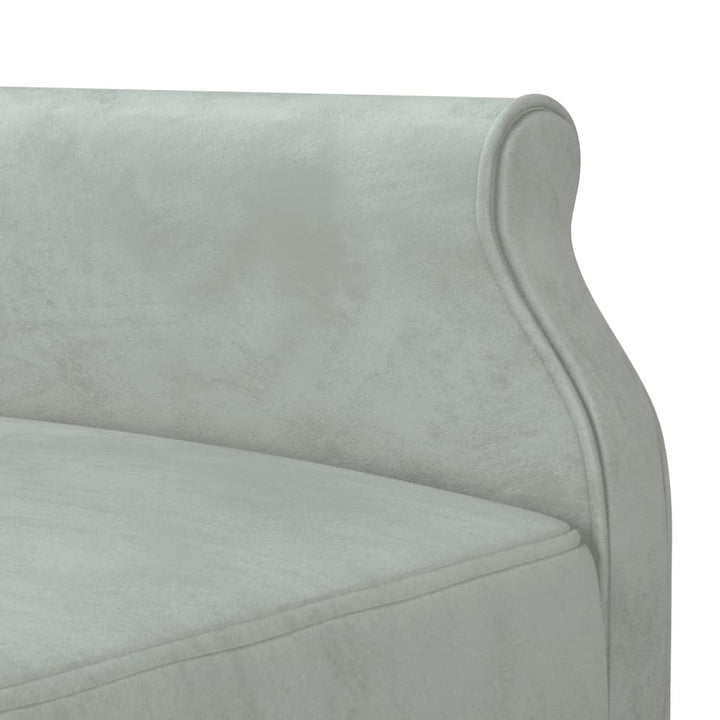 Schlafsofa In L-Form 271X140X70 Cm Samt