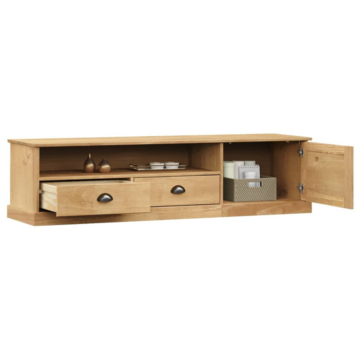 Tv-Schrank Vigo 156X40X40 Cm Massivholz Kiefer