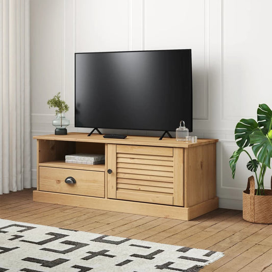 Tv-Schrank Vigo 106X40X40 Cm Massivholz Kiefer