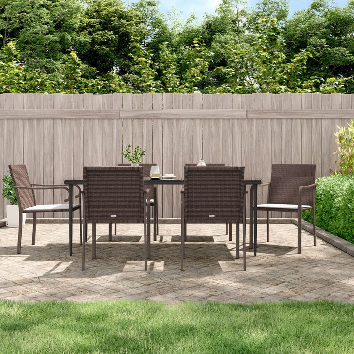 Gartenstühle Mit Kissen 2 Stk. 56X59X84 Cm Poly Rattan