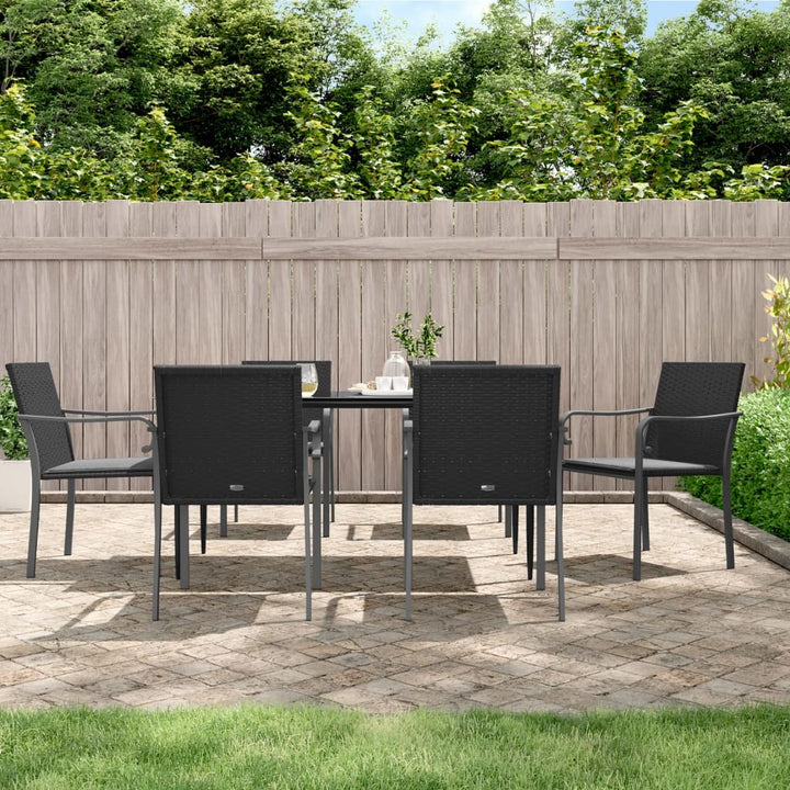 Gartenstühle Mit Kissen 2 Stk. 56X59X84 Cm Poly Rattan