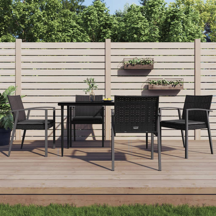 Gartenstühle Mit Kissen 2 Stk. 56,5X57X83Cm Poly Rattan