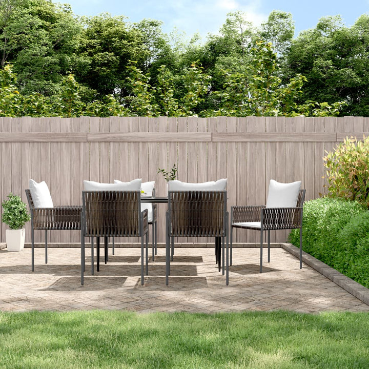 Gartenstühle Mit Kissen 2 Stk. 54X61X83 Cm Poly Rattan