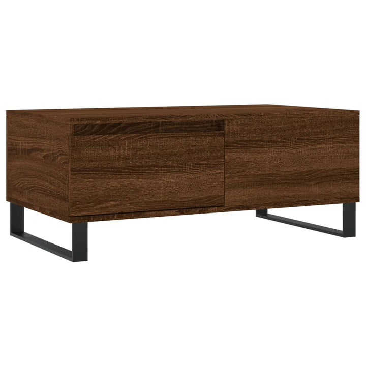 Couchtisch Braun Eichen-Optik 90X50X36,5 Cm Holzwerkstoff