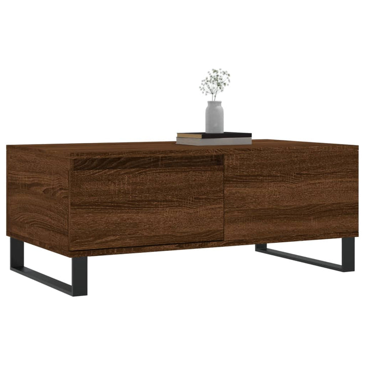 Couchtisch Braun Eichen-Optik 90X50X36,5 Cm Holzwerkstoff