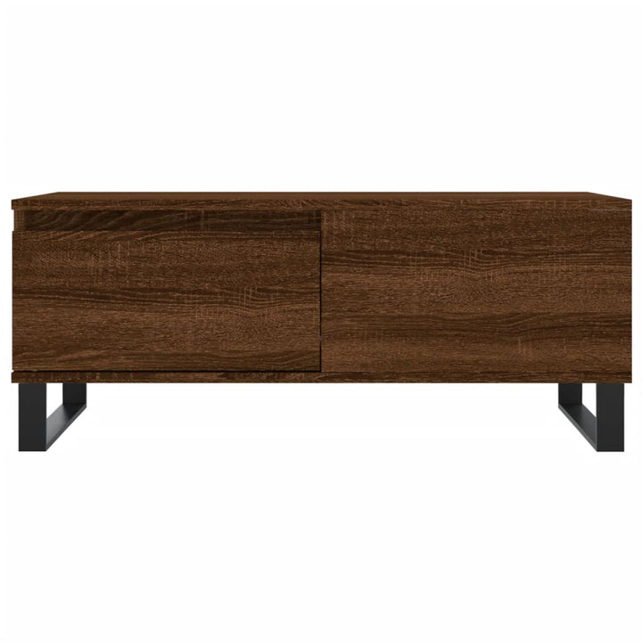 Couchtisch Braun Eichen-Optik 90X50X36,5 Cm Holzwerkstoff