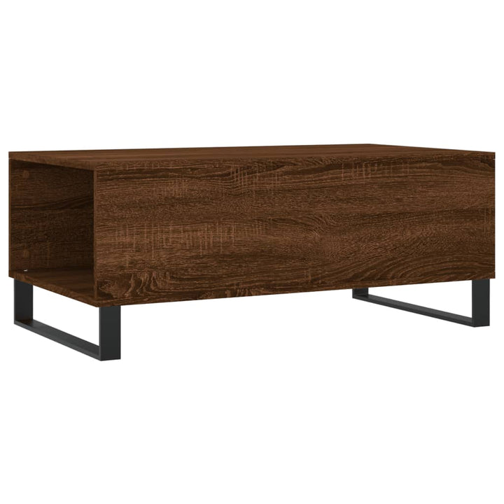 Couchtisch Braun Eichen-Optik 90X50X36,5 Cm Holzwerkstoff