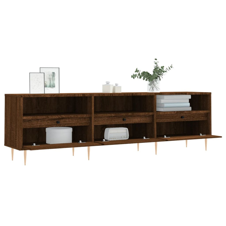 Tv-Schrank Braun Eichen-Optik 150X30X44,5 Cm Holzwerkstoff