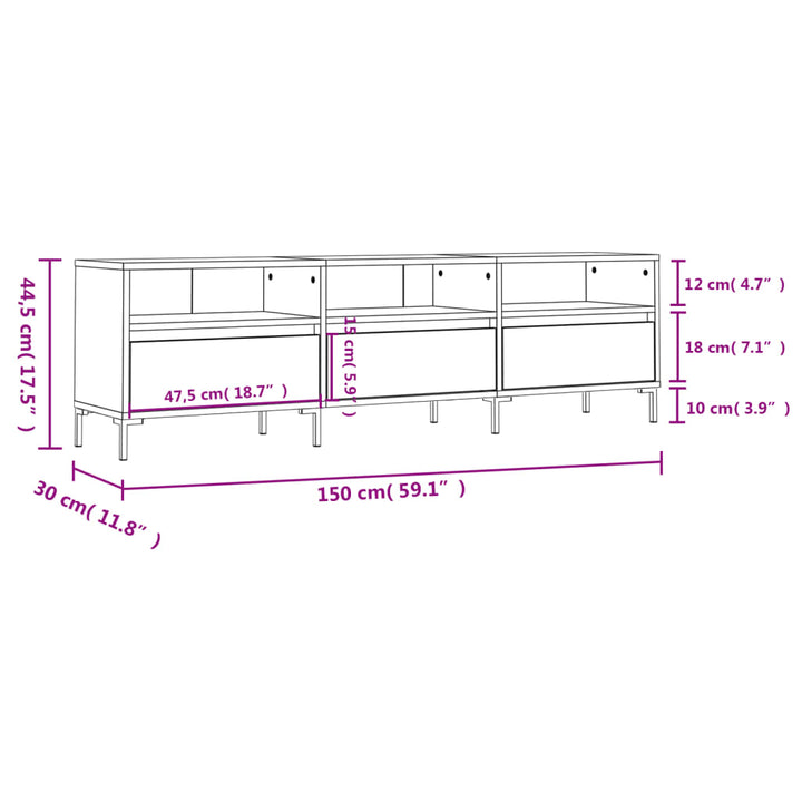 Tv-Schrank 150X30X44,5 Cm Holzwerkstoff