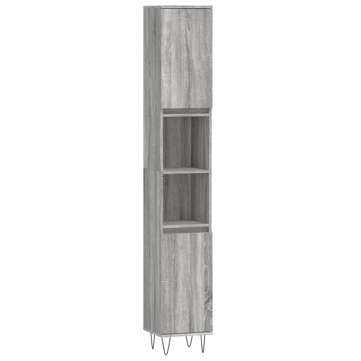 Badschrank 30X30X190 Cm Holzwerkstoff