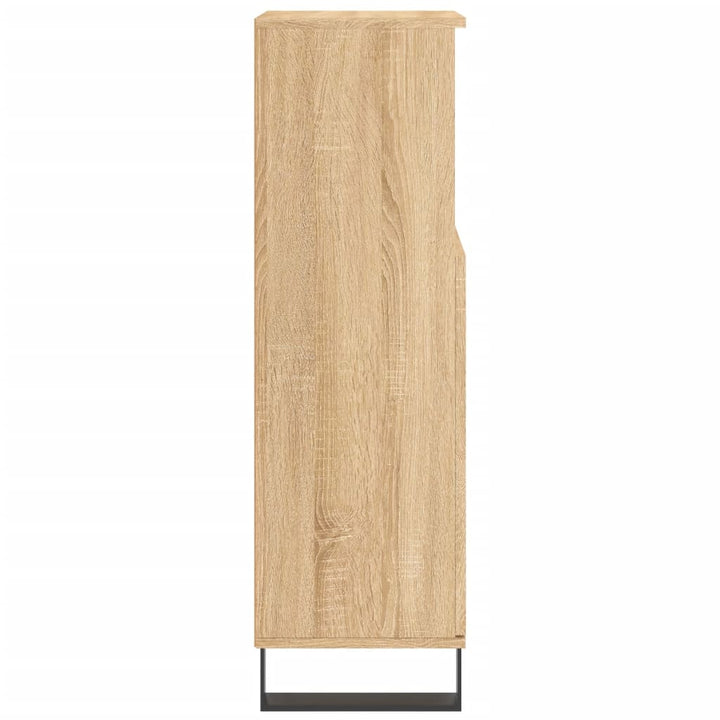 Badschrank Sonoma-Eiche 30X30X100 Cm Holzwerkstoff