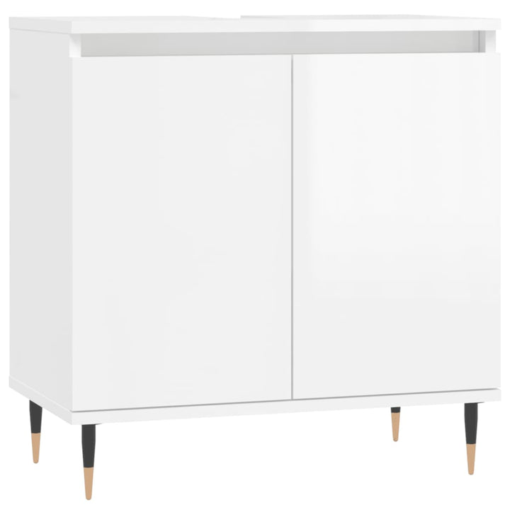 Badschrank 58X33X60 Cm Holzwerkstoff