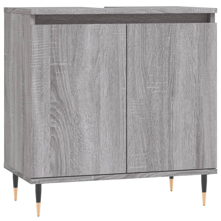 Badschrank 58X33X60 Cm Holzwerkstoff