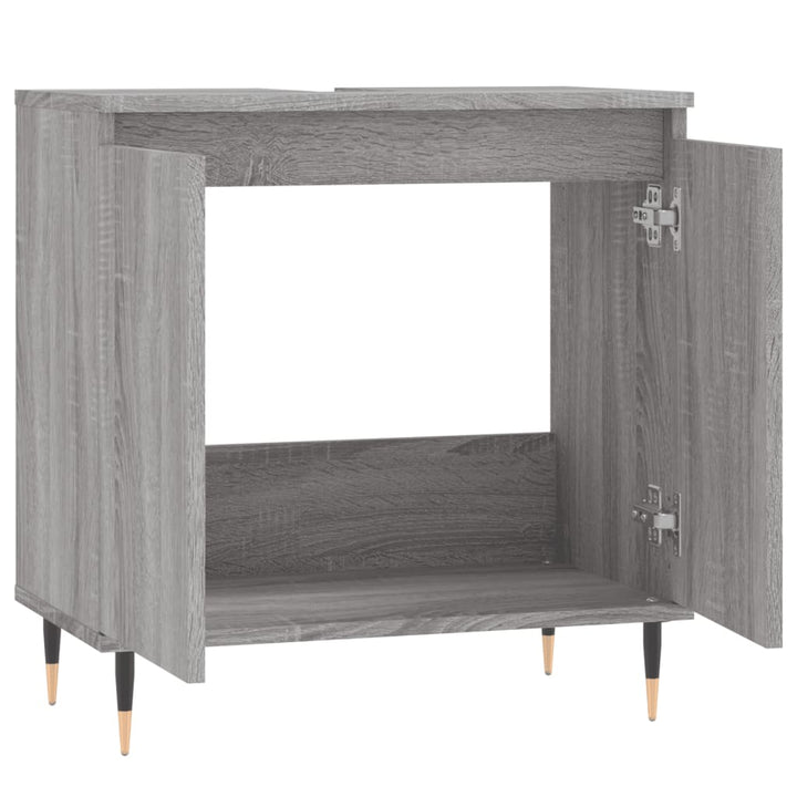 Badschrank 58X33X60 Cm Holzwerkstoff