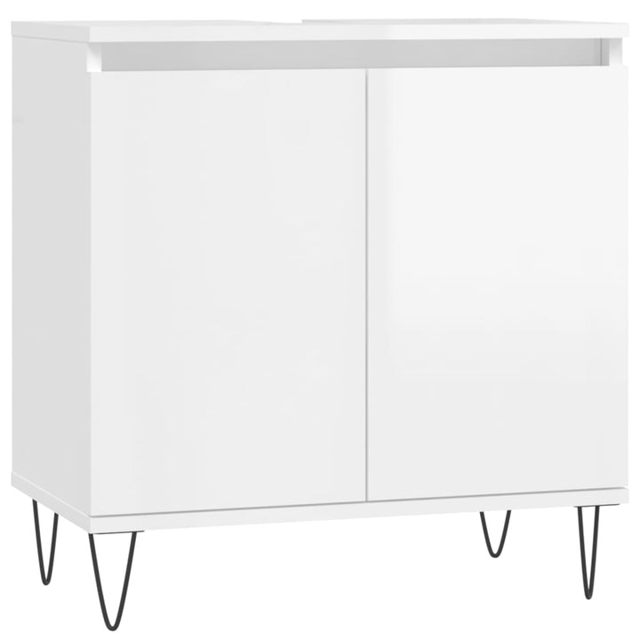 Badschrank 58X33X60 Cm Holzwerkstoff