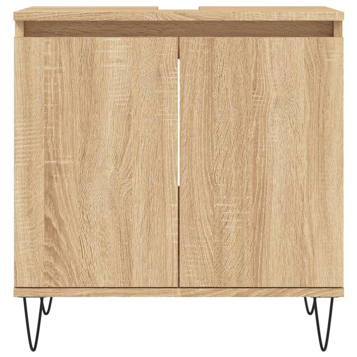 Badschrank Sonoma-Eiche 58X33X60 Cm Holzwerkstoff