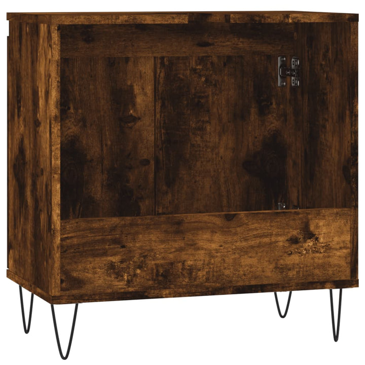 Badschrank Räuchereiche 58X33X60 Cm Holzwerkstoff