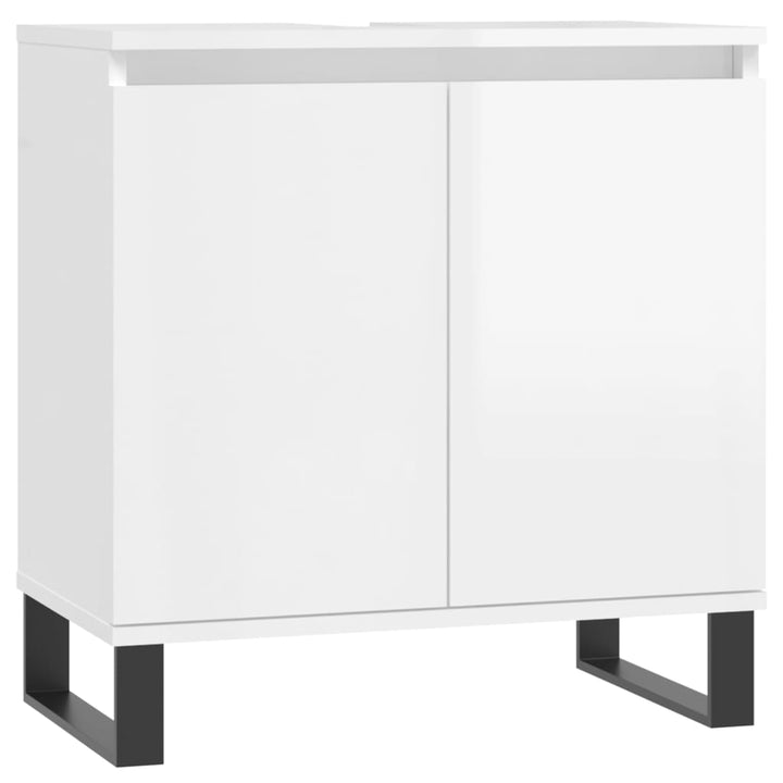 Badschrank 58X33X60 Cm Holzwerkstoff