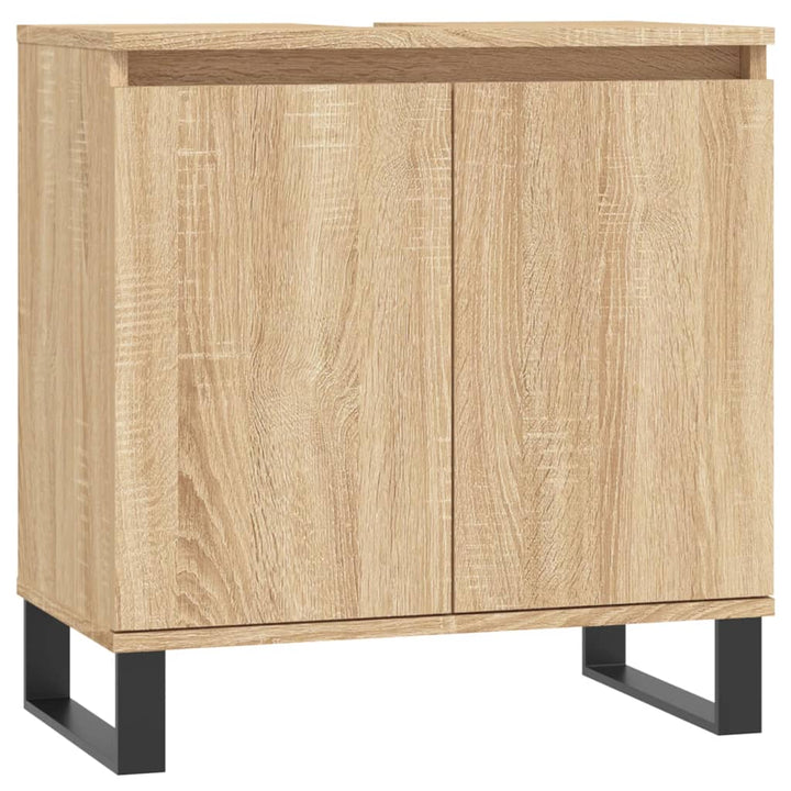 Badschrank Sonoma-Eiche 58X33X60 Cm Holzwerkstoff