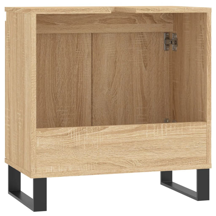 Badschrank Sonoma-Eiche 58X33X60 Cm Holzwerkstoff