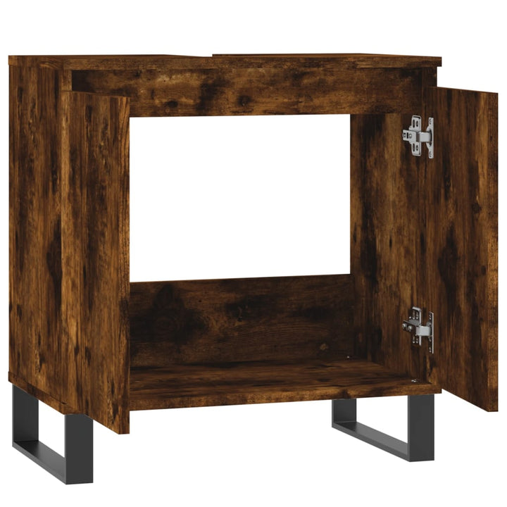 Badschrank 58X33X60 Cm Holzwerkstoff